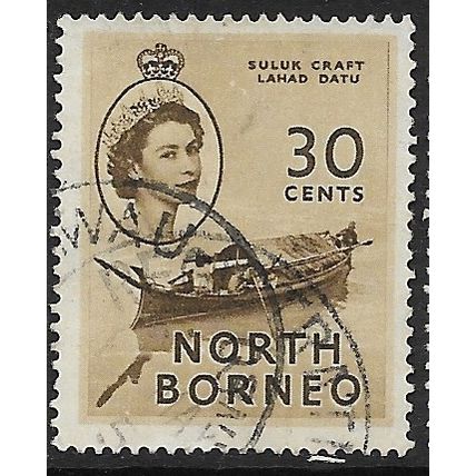 NORTH BORNEO 1954 SG 381 - #4 fine used (o)
