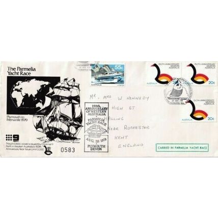 Australia 1979 Parmelia Yacht Race Cover Freemantle Cancel written 583-3000 VGC