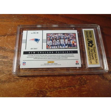 2020 Panini Score, Graded Gem Mint 10, NEW ENGLAND PATRIOTS, Huddle Up, Red