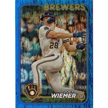 JOEY WIEMER 2024 Topps SN 384/999 BLUE ICE FOIL # 9