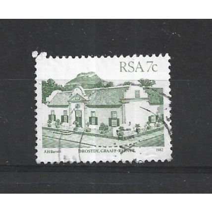 SouthAfrica.SG517 7c Drostdy,Graaff-Reinet (Dull Yellowish Green).F/Used.Sep25a