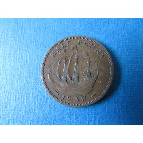 1938 GEORGE VI HALFPENNY FREE POST. (j) AAJ