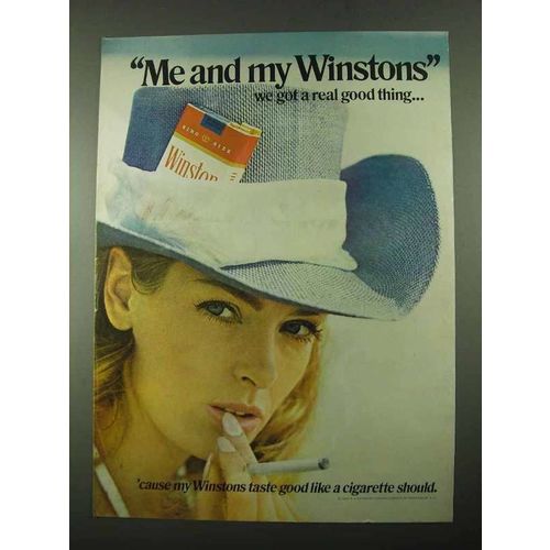1969 Winston Cigarettes Ad - Me and My Winstons