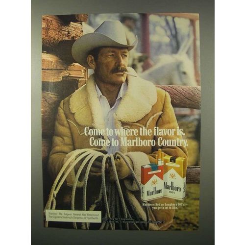 1980 Marlboro Cigarettes Ad - Come to Where the Flavor Is