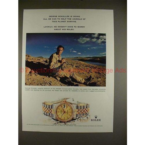 1999 Rolex Date-Just Watch Ad with George Schaller!!