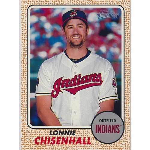 2017 Topps Heritage Baseball 21 Lonnie Chisenhall Cleveland Indians