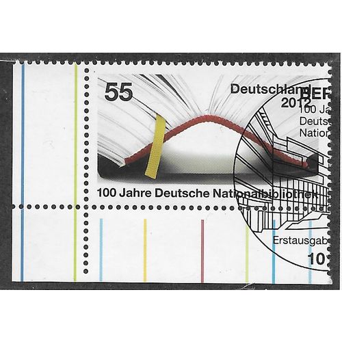 GER 2012 55c 'NATIONAL LIBRARY' (CORNER MARGIN) FINE USED (EBID54-043)