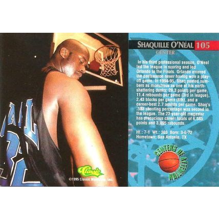 Lot #802 1992-1995 (3) Orlando Magic Shaquille O'Neal #105 RC #358 RC & #95 NM-M