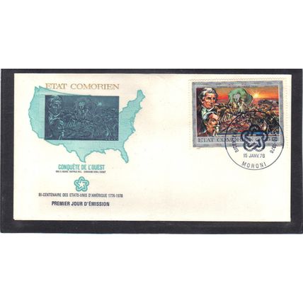 FDC Int'l Comoro Islands Honoring USA Bicentennial (Cachet-U/A) CV01036
