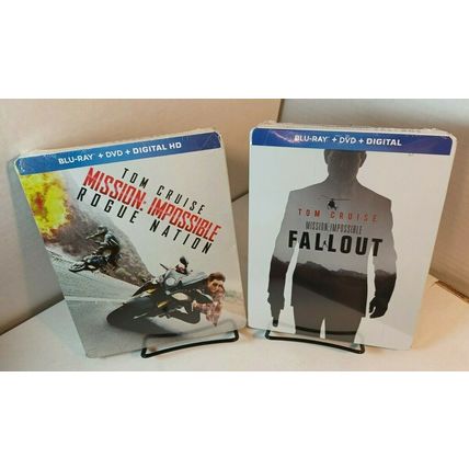 Mission Impossible 5 and 6 Steelbooks (Blu-ray+DVD+Digital) NEW - Box Shipping