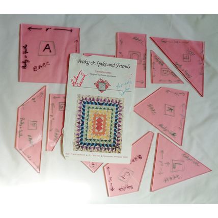 Quick Strip Peaky Spikes Friends Quilting Templates SP1 Doreen Speckmann Used