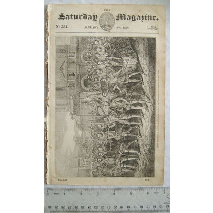 1838 The Saturday Magazine No. 354 Queen Elizabeth, human heart, bells, etc.