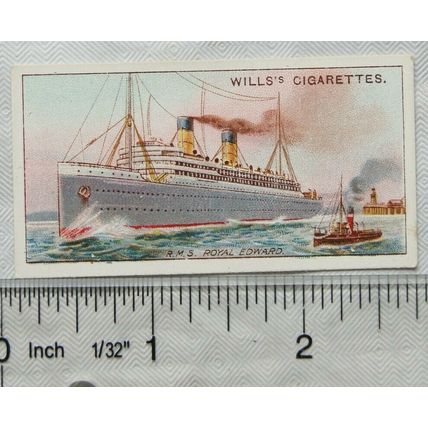 1914 Wills Overseas Dominions Canada No. 7 HMS Royal Edward