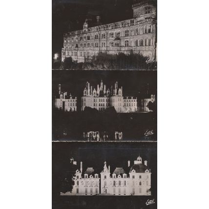 Chateau De Blois Chambord 3x French Old Real Photo Postcard s