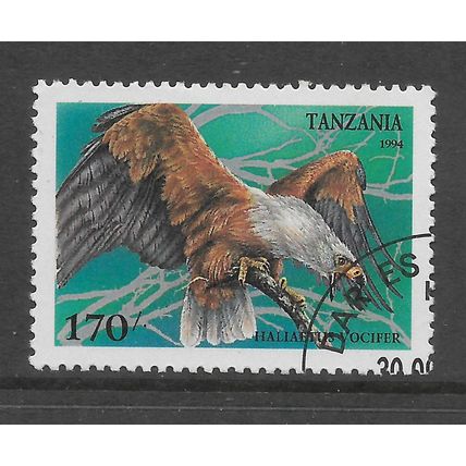 TANZANIA 1994 170s AFRICAN FISH EAGLE SG 1851 FINE USED#5