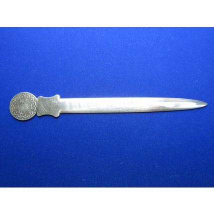 Ottoman Empire 5 Kurus (1293-11) Abdülhamid II Silver Coin Letter Opener (E3)