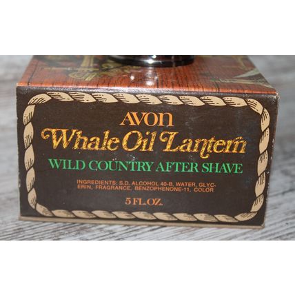 Avon Wild Country Aftershave Collectable Gift VTG Whale Oil Lantern New 5 oz