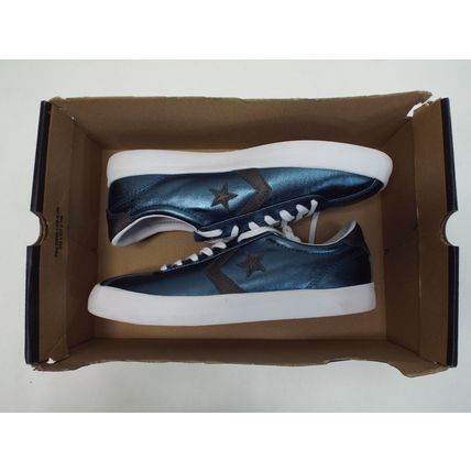 New Womens 11 Converse Breakpoint OX Metallic Blue Shoes $60 157799C