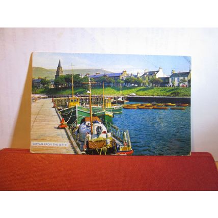 FROM THE JETTY, GIRVAN, Ayrshire, SCOTLAND used postcard 1967 pm =