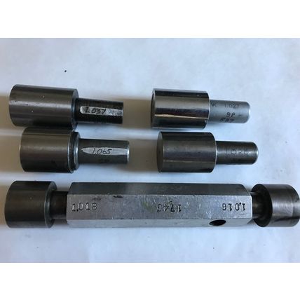 LOT THE PIPE MACHINERY GO NO GO PLUG GAGE 1.016,1.018,1.028,1.027,1.037,1.065,SH