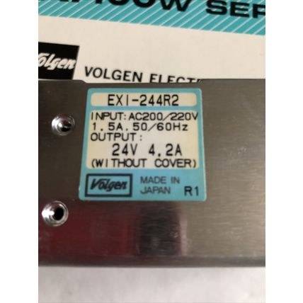 VOLGEN EXI-244R2 POWER SUPPLY,24 VDC,4.2 AMPS VOLGEN Traco EX1-244R2,EX1100W,DJ
