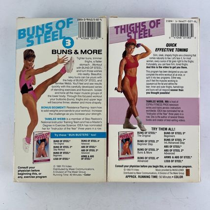Buns Of Steel Fitness & Aerobic Exercise VHS Video Lot