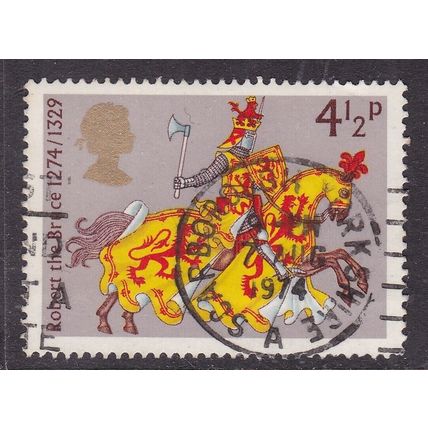 GB Postmark Scarborough 1974 Robert the Bruce 4.5p VGC
