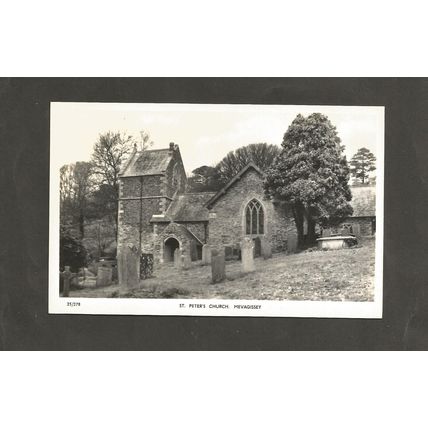 Postcard Cornwall Mevagissey St Peters Church