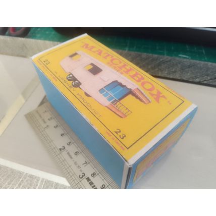 Matchbox No23 Trailer Caravan Oversize Promotional Box