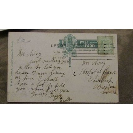 1908 fr Gaines Postcard - Royal Visit to Town Hall - Leeds, Yorkshire