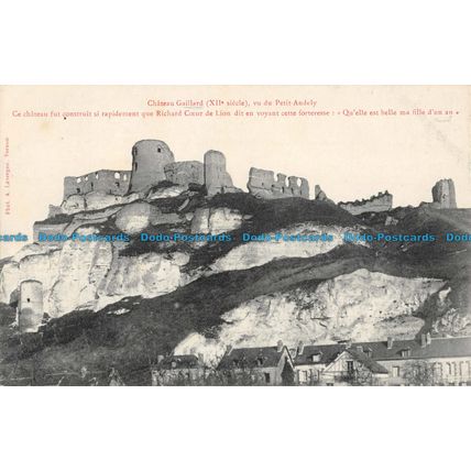 R051378 Chateau Gaillard vu du Petit Andely. Ce Chateau Fut si Rapidement Que Ri