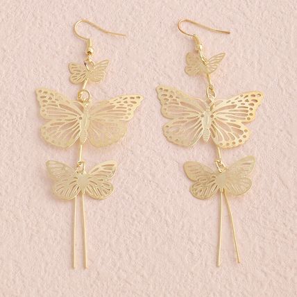 Long Dangle Drop Butterfly Earrings Womens Ear Hook Jewelry Classic