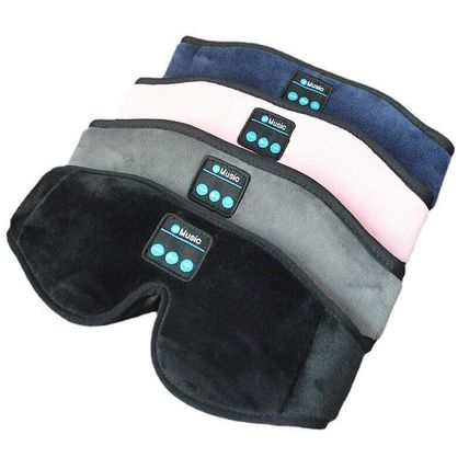 Wireless Eye Mask Sleeping Mask with 5.0 Bluetooth Headphones Music Earphones