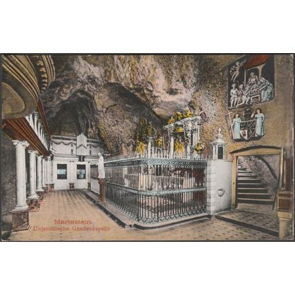 Unterirdische Gnadenkapelle, Mariastein, 1925 - Metz AK