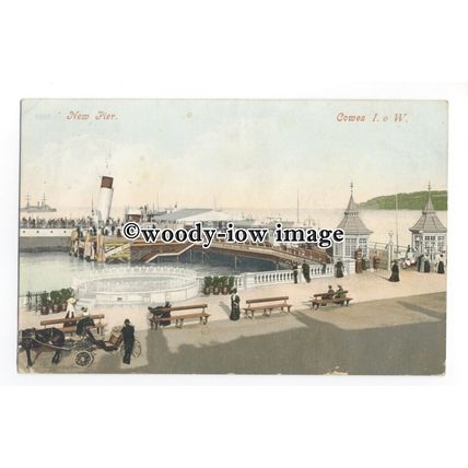h1516 - Isle of Wight - Artist Impression of New Victoria Pier, Cowes - Postcard