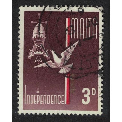 Malta Bird Independence 3d 1964 Canc SG#322