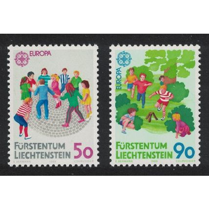 Liechtenstein Europa Children's Games 2v 1989 MNH SG#952-953