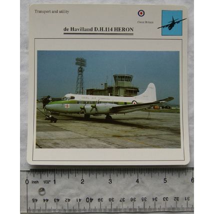 de Havilland D.H.114 Heron - GB - Transport & Utility - Collectors Club Card