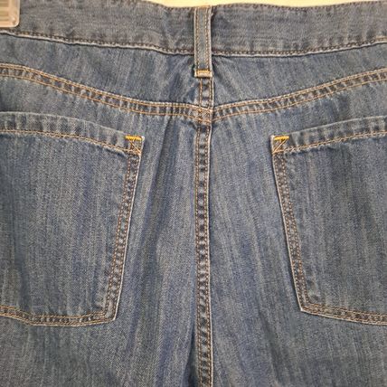 Women's LL BEAN Classic Fit Denim Blue JEANS pants Size 18 Reg High Rise
