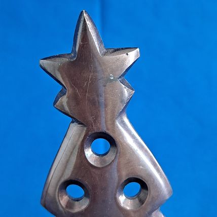 Lot 2 Metal Christmas TREE STOCKING HANGERS Mantel Sitter Holder Metal