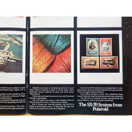1976 Polaroid Camera Vintage US Print Advert, 70s Ephemera