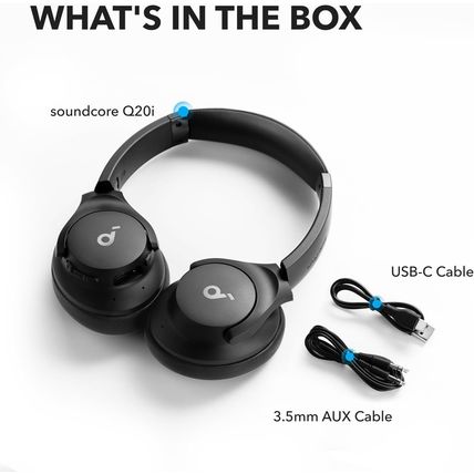 Soundcore by Anker Q20I Hybrid Active Noise Cancelling Headphones, Wireless Over