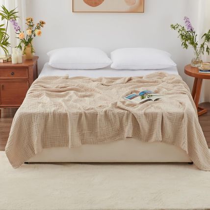 Love'S Cabin 6 Layer 100% Cotton Muslin Blanket, 108"X90" Muslin King Size Blank