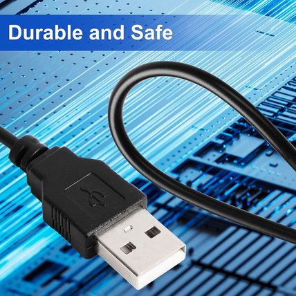 Uxcell USB Replacement Charger Cable, Fast Charging Cord DC 2Mm Small Pin, Flexi