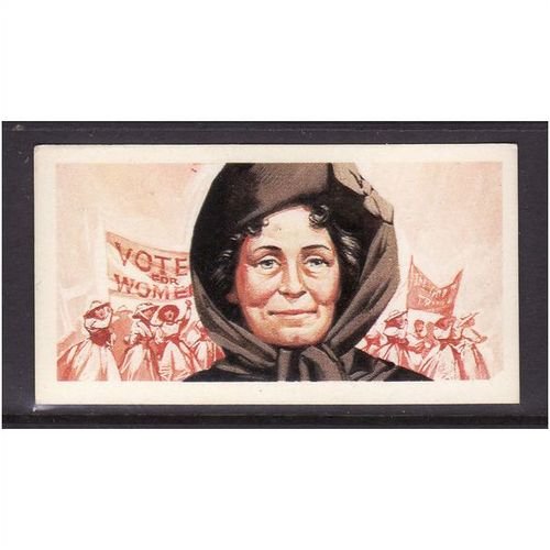 Brook Bond Famous People Mrs Emmeline Pankhurst Card No 22 Mint