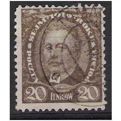 Mi 125: 20 f. brown Opening of the Polish Parliament, 21 x 25 mm.