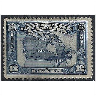 Canada 1927 SG270 12c Blue Canada Confederation Very Fine Used . ..