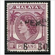 PENANG 1954/1957 SG 34 - fine used (o)