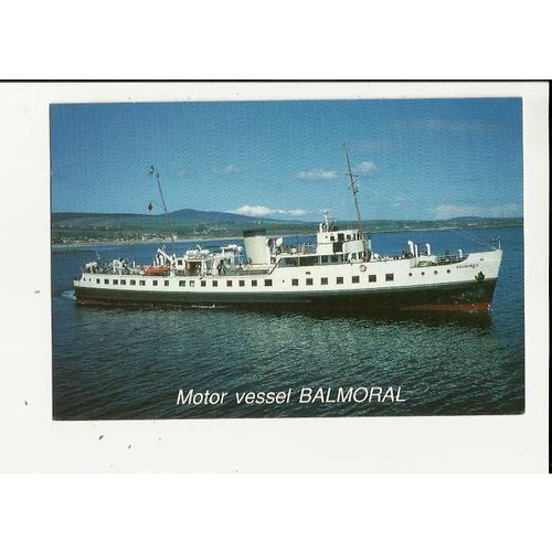 Waverley Excursions MV BALMORAL Port St Mary Postcard