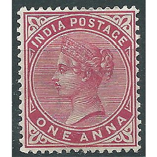 India 1900 SG115 1a Carmine Mounted Mint....